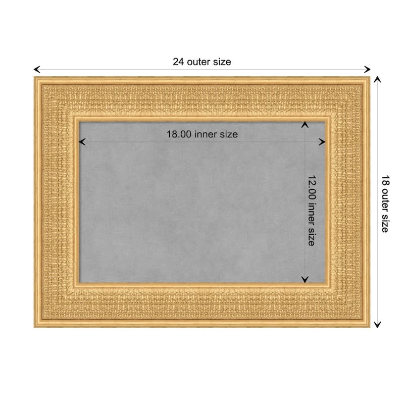 Amanti Art Trellis Gold Framed Magnetic Board - Board Size 18x12