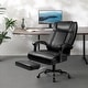 preview thumbnail 10 of 19, BOSSIN Big and Tall Office Chair Executive Heavy Duty Home Chairs with Foot Rest Ergonomic,High Back and Lumbar Support New Black