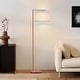 preview thumbnail 23 of 46, Brightech Montage Modern 60 in. Contemporary Arc LED Color Adjusting Floor Lamp with White Fabric Drum Shade