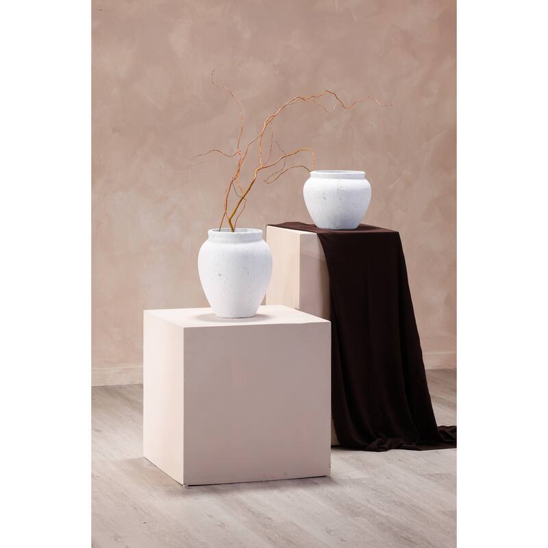 Aurelle Home Modern Cement Decorative Vessel