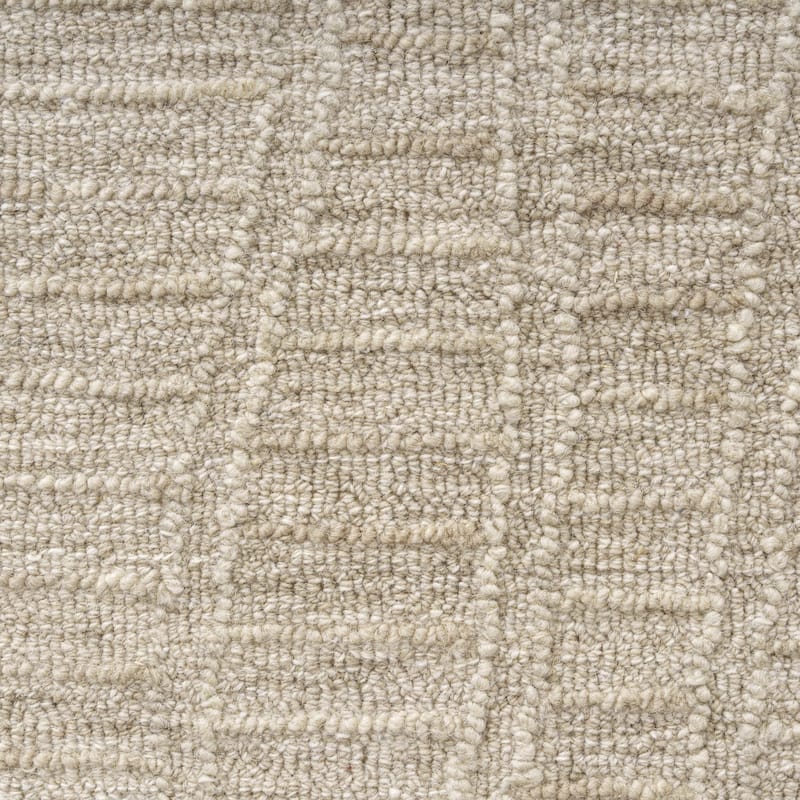 Sevita Light Taupe/Cream Abstract Geometric Hand-Tufted Area Rug