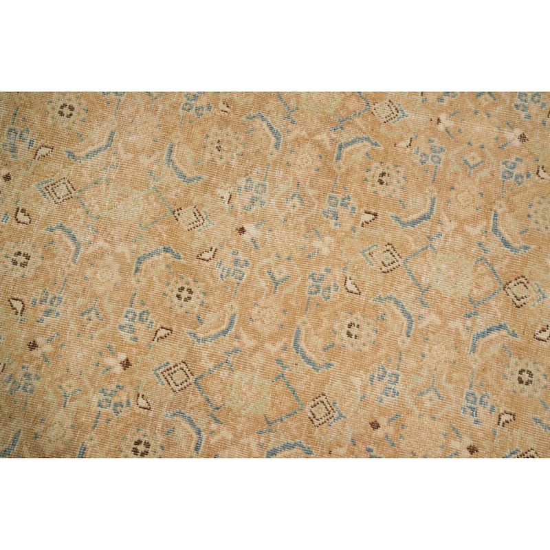 Hand Knotted Oriental 100% Wool Carpet Traditional All-Over Oranges & Rust Mahal Area Rug - 13' 1'' X 10' 0''
