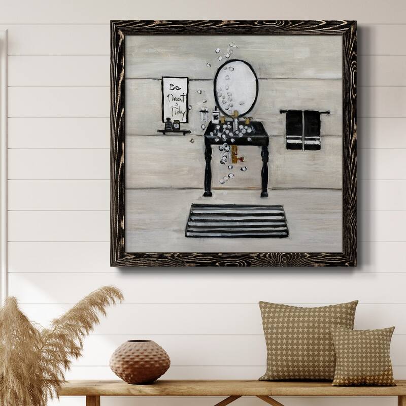 Neat and Tidy Bath-Premium Framed Canvas - Ready to Hang