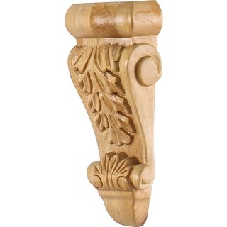 Hardware Resources Corbel with Acanthus Styling, 6"H x 2-3/4"W x