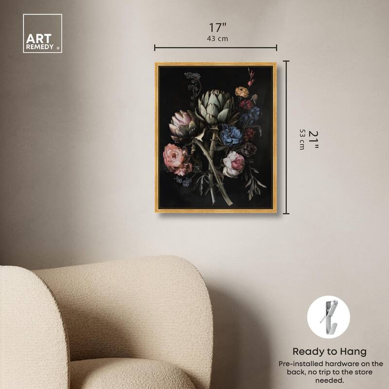 Moody Artichoke III Canvas by Art Remedy