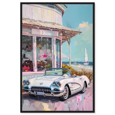 Classic Beach Store Canvas by Art Remedy