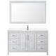 preview thumbnail 7 of 71, Daria 60 Inch Single Vanity, Cultured Marble Top, 58 Inch Mirror