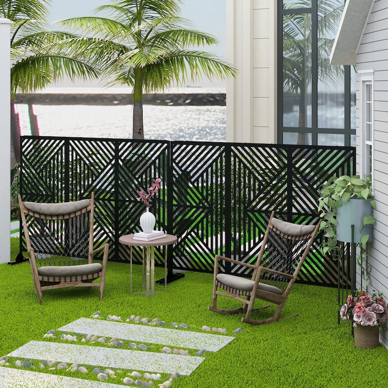Zodiac Metal Privacy Screen Panel - 72*47