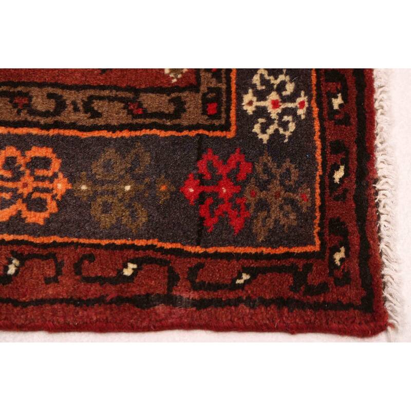 ECARPETGALLERY Hand-knotted Andelz Red Wool Rug - 3'2 x 5'1