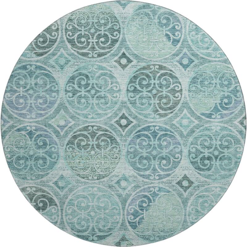 Premium Washable Super Soft Traditional Scroll Mayfield Rug