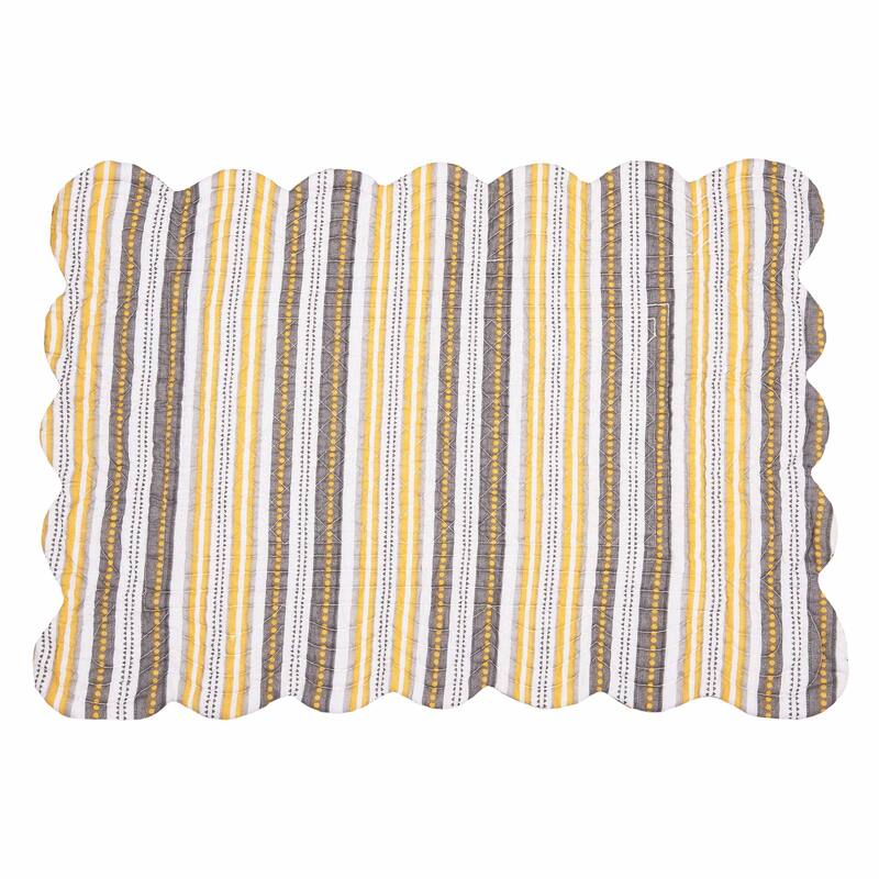 Shay Damask Quilted Placemat Set 6