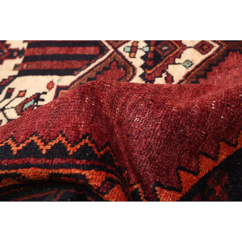 ECARPETGALLERY Hand-knotted Antalya Vintage Dark Red Wool Rug - 4'11 x 7'5