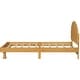 preview thumbnail 7 of 16, Walnut Wood Frame Twin Platform Bed with Cookie-Shaped