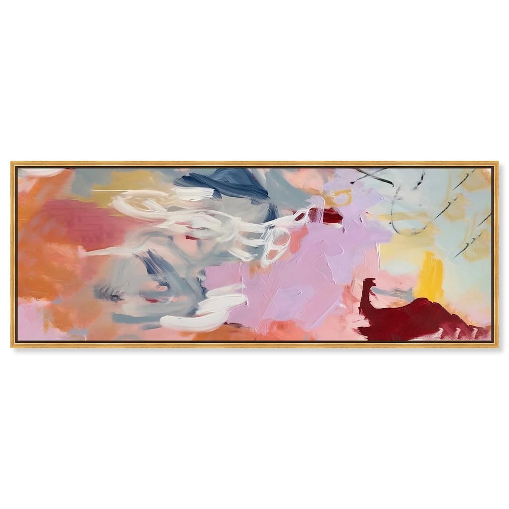 Flaming Color Splash Panoramic Canvas by Art Remedy