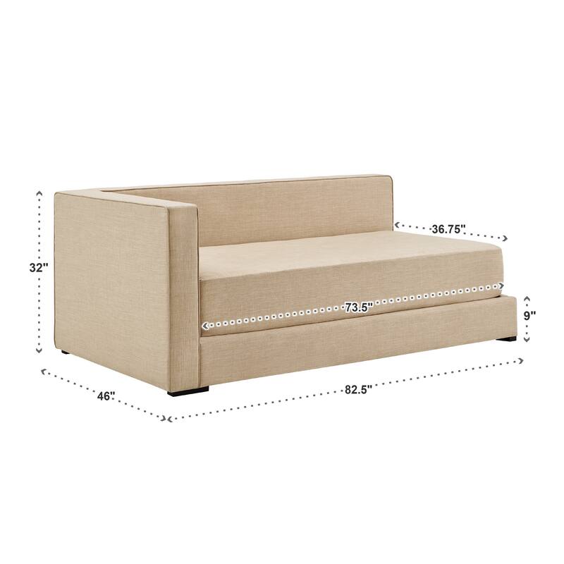 Tequesta Corner Lounge Bed by iNSPIRE Q Modern