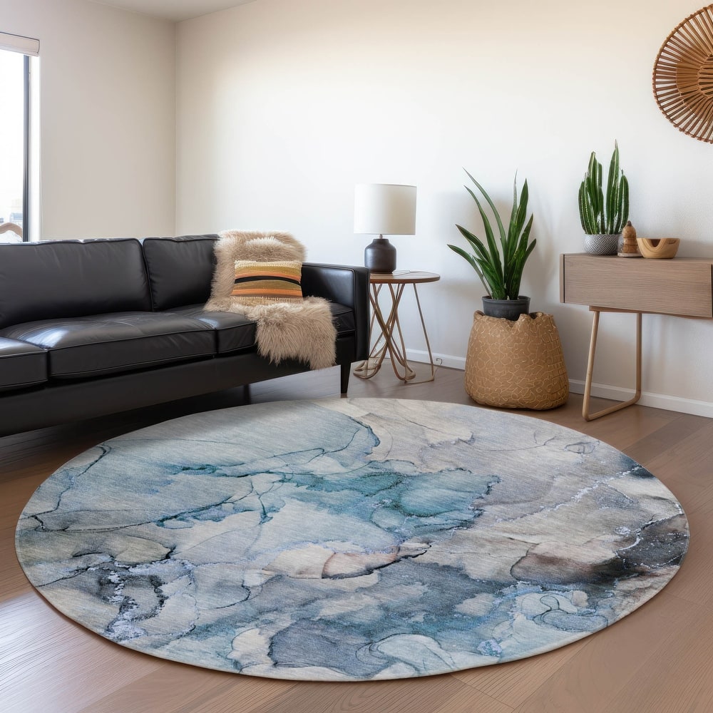 Premium Washable Super Soft Contemporary Watercolor Mayfield Rug