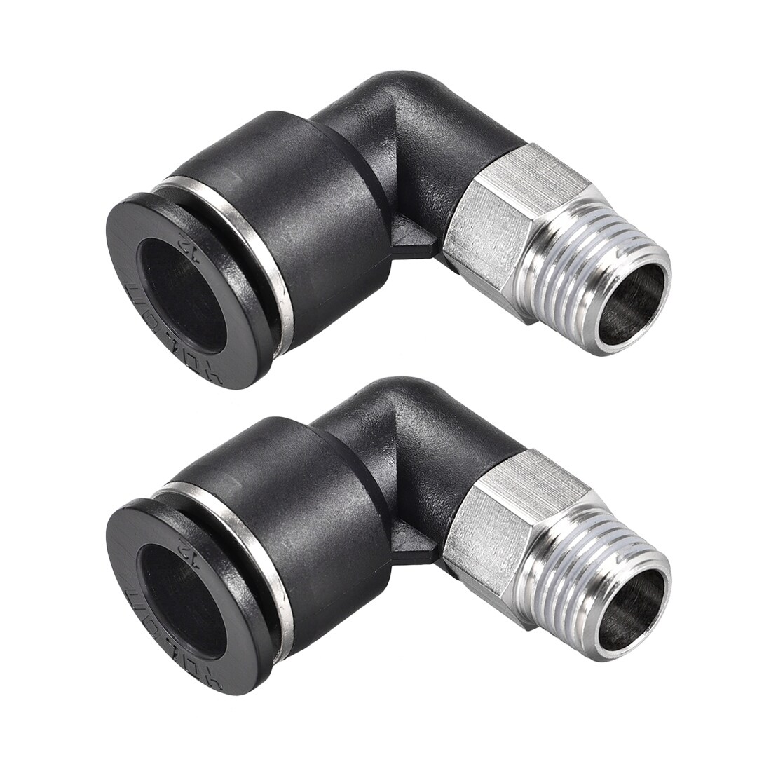 Shop Push To Connect Tube Fitting Male Elbow 12mm Tube Od X1 4 Npt Push Fit Lock 2pcs On Sale Overstock 30801728