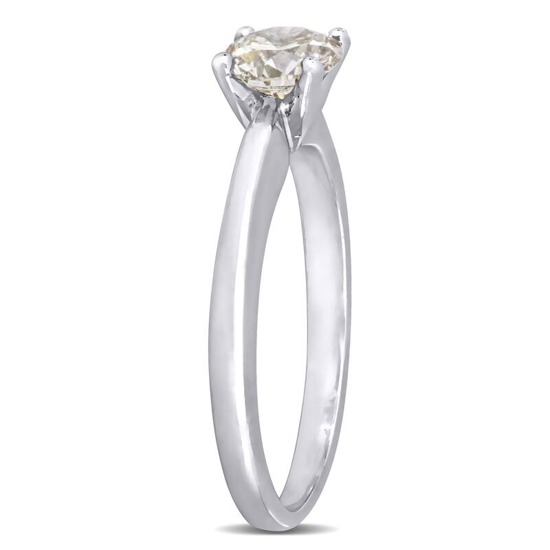 Miadora 3/4ct TDW Cape Diamond Solitaire Engagement Ring in 14k White Gold
