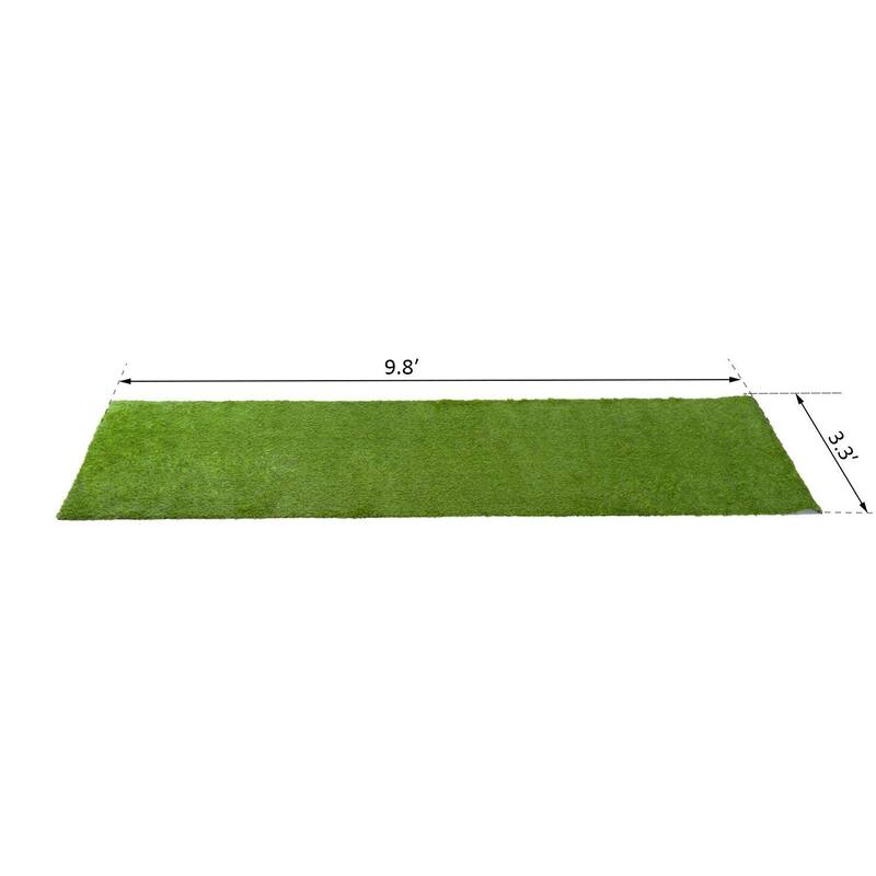 Outsunny Synthetic Indoor / Outdoor Artificial Turf Carpet with Realistic Look and Feel of Real Grass & a Rubber Backing