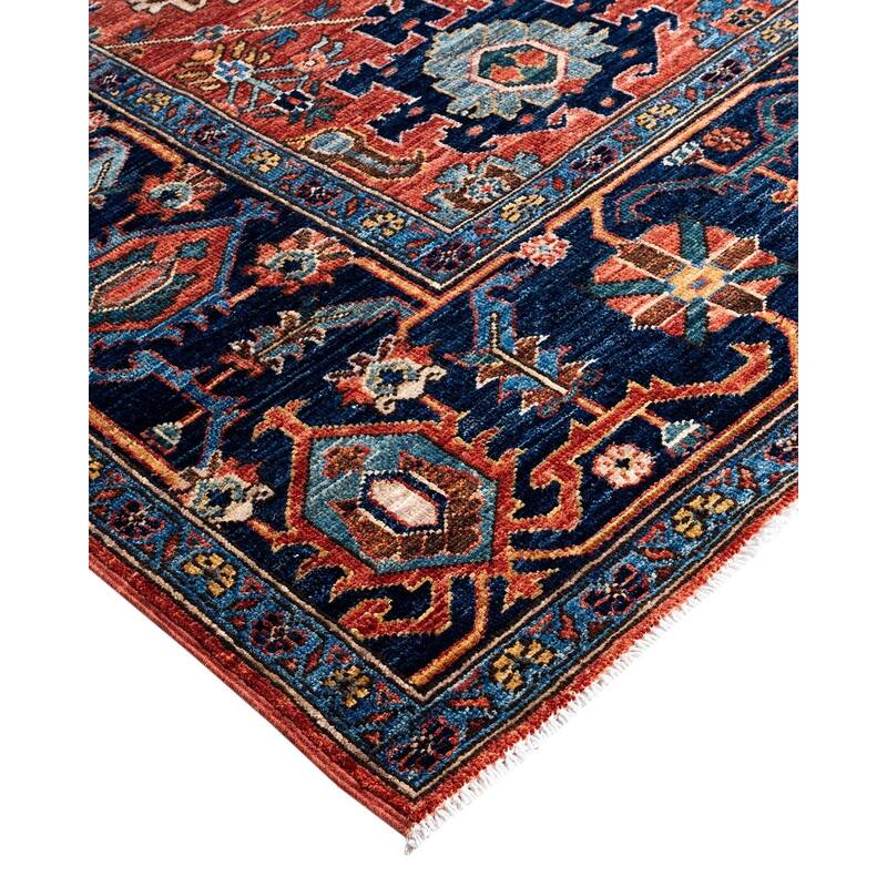 Serapi One-of-a-Kind Hand-Knotted Area Rug - Red, 8' 0" x 9' 10" - 8' 0" x 9' 10"