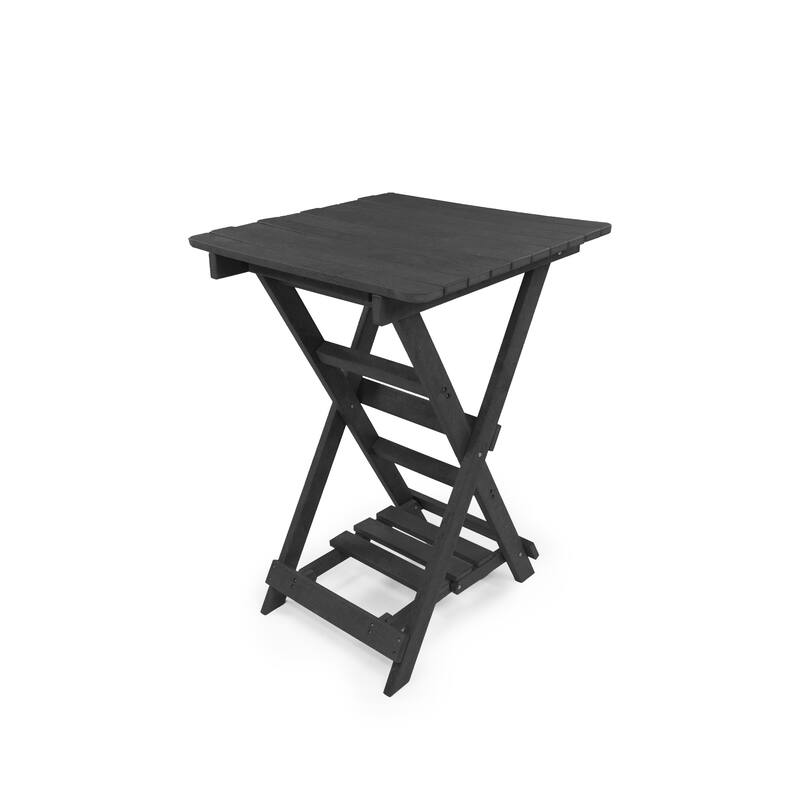 Patagonia Fully Assembled All-Weather Recycled HDPE Outdoor Folding Bar table