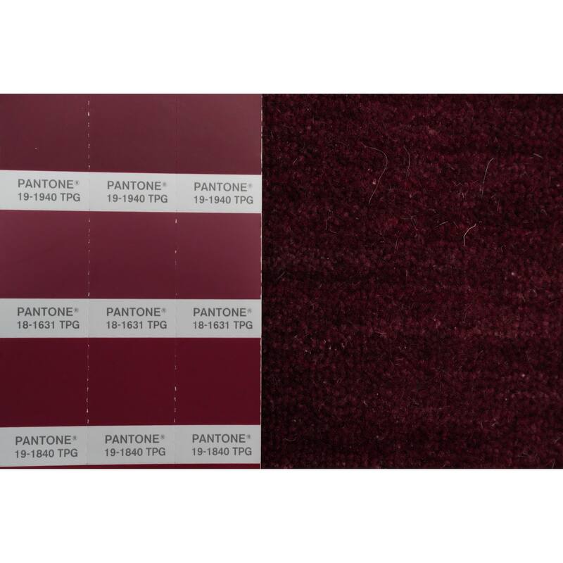 Hand Knotted Oriental 100% Wool Carpet Tribal Animal Pictorial Red Gabbeh Area Rug - 7' 11'' X 8' 3''