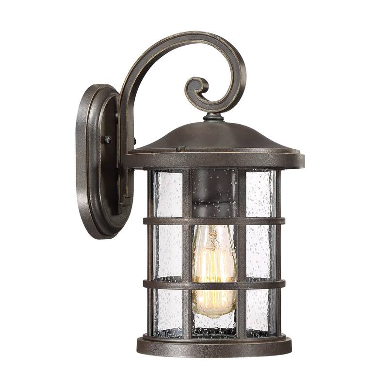 Bellevue Halifax Single Light 14" Tall Outdoor Lantern Style Wall - Palladian Bronze