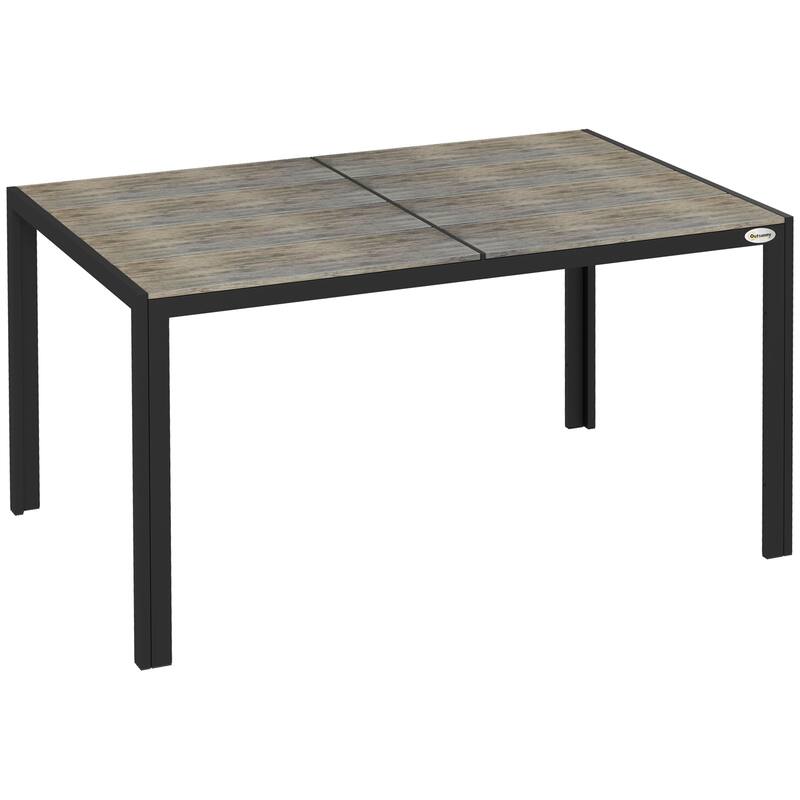 Outsunny Outdoor Dining Table For 6 People