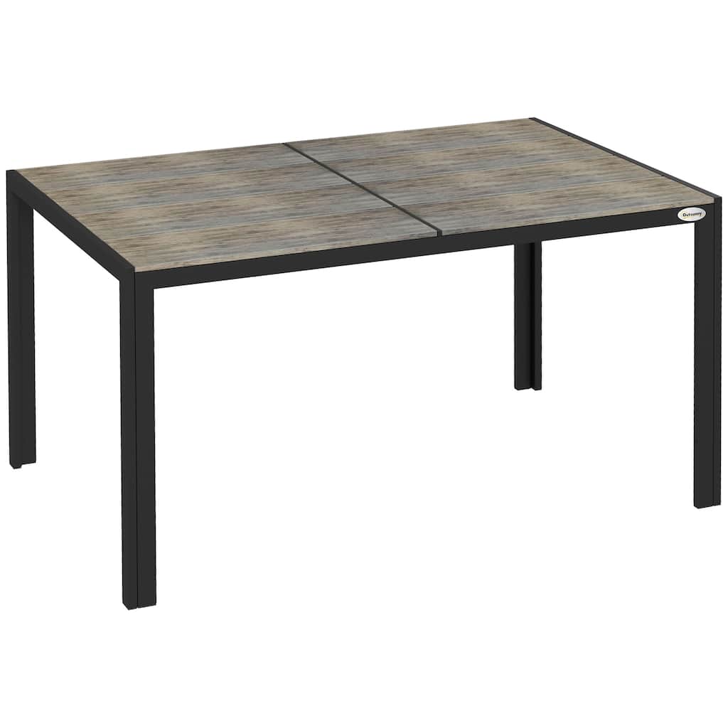 Outsunny Outdoor Dining Table For 6 People