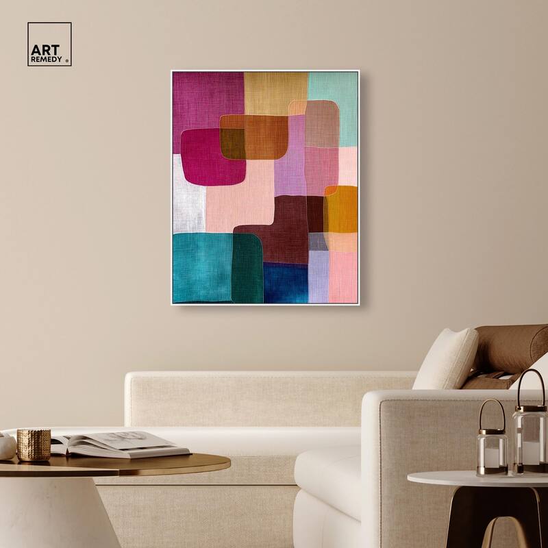 Color Block Cadence III Canvas by Art Remedy