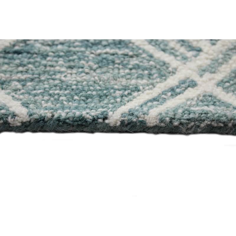 Bashian Nazir Teal Transitional Area Rug