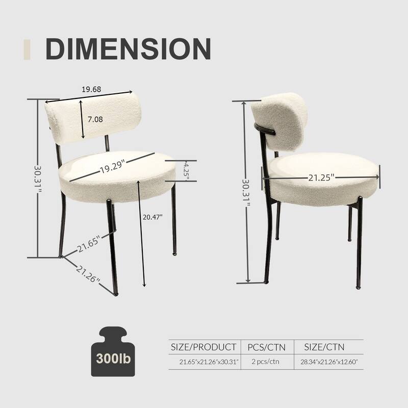 White Dining Chair Set of 4