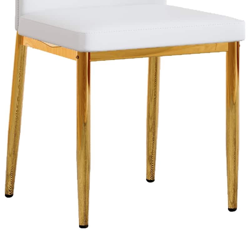 Set of 4 Dining Chairs, 37 inches High: Ergonomic PU Backrest, Combines Comfort and Style.