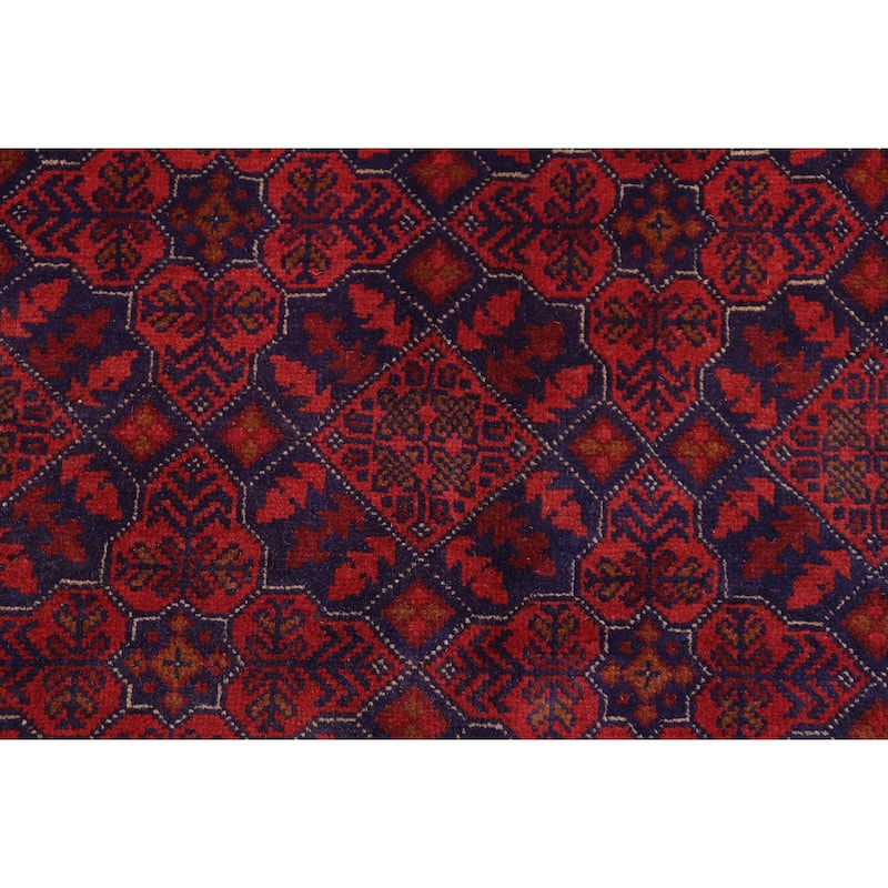 Tribal Biljik Khal Mohammadi Grant Red/Blue Rug - 5'8'' x 7'7''