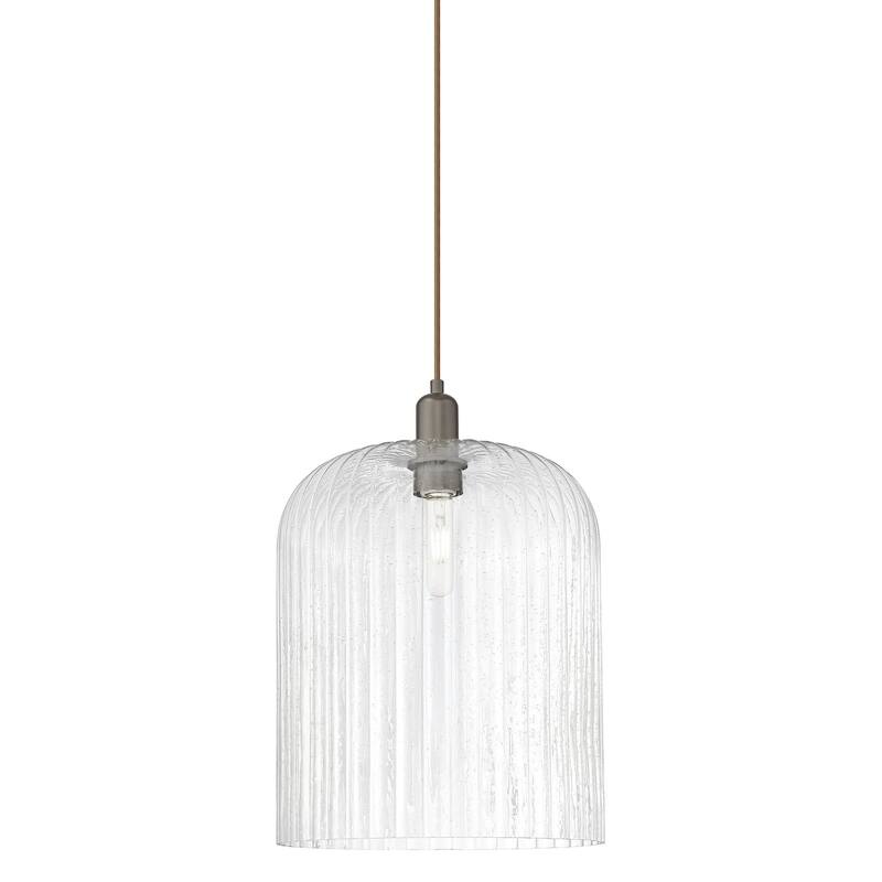 Innovations Lighting 716-1P-18-12 Bridal Veil Pendant Bridal Veil 12" - Oil Rubbed Bronze / Seedy