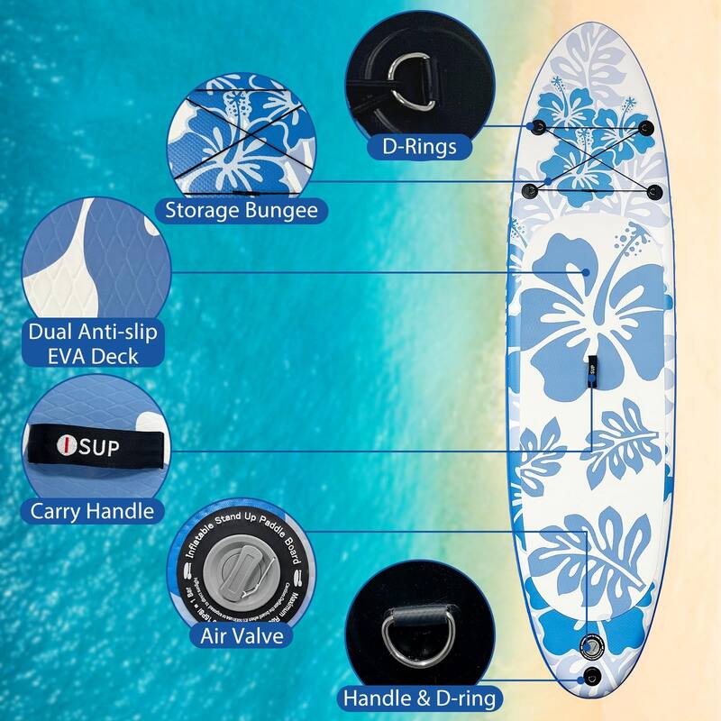 Inflatable Stand Up Paddle Board with Sup Accessories, 10'6'' Inflatable Paddle Boards