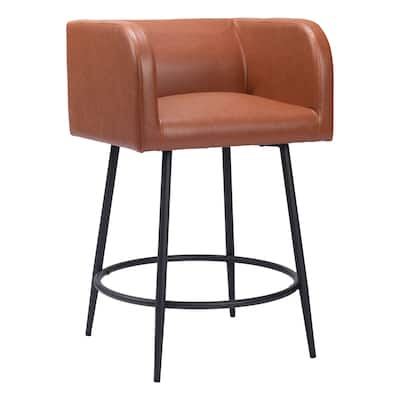 Horbat Counter Stool (Set of 2) Brown