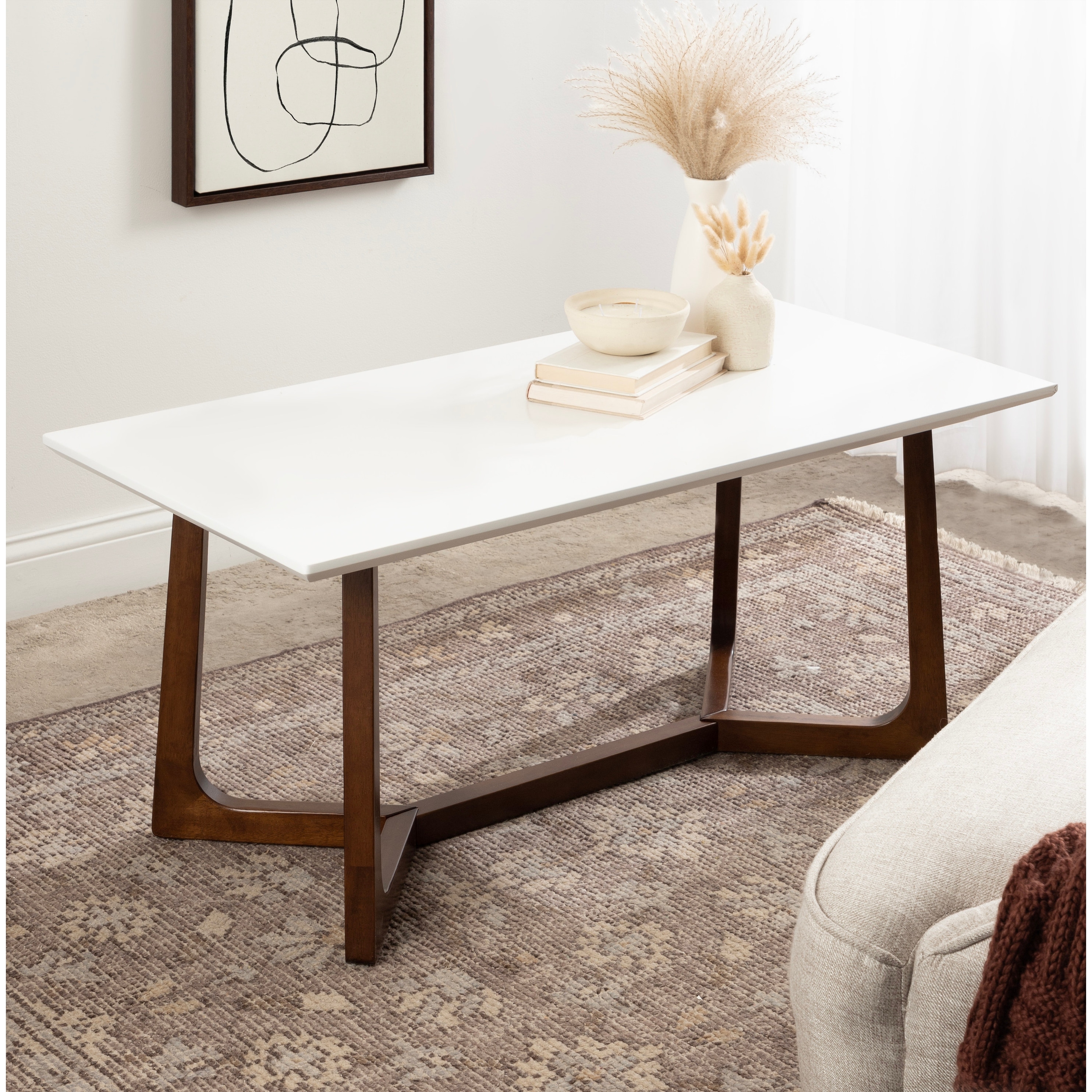 Kate and Laurel Olivant Wooden Coffee Table - 44x22x20