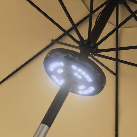 Rechargeable LED Patio Umbrella Light by Pure Garden