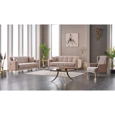 Claris One Sofa One Loveseat One Chair Living Room Set