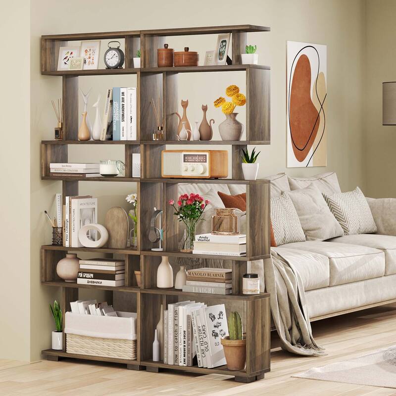 Costway 1 PCS Bookcase 6-Tier Bookshelf with Anti-Tipping Kit - See Details