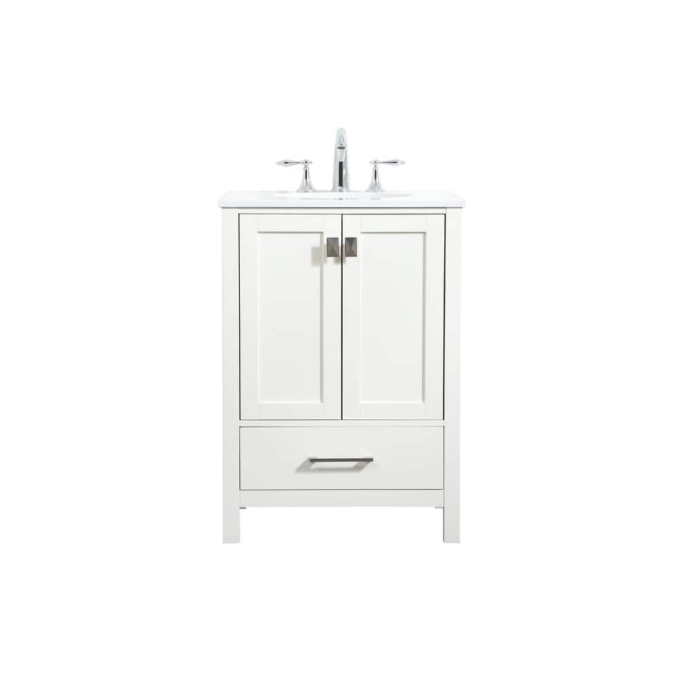 Elegant Lighting VF18824 Irene 24" Free Standing Single Basin Vanity