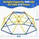 preview thumbnail 13 of 19, 6FT Geometric Climbing Dome Climber Playground for Kids 3-10, Climbing Toys for Kids - N/A