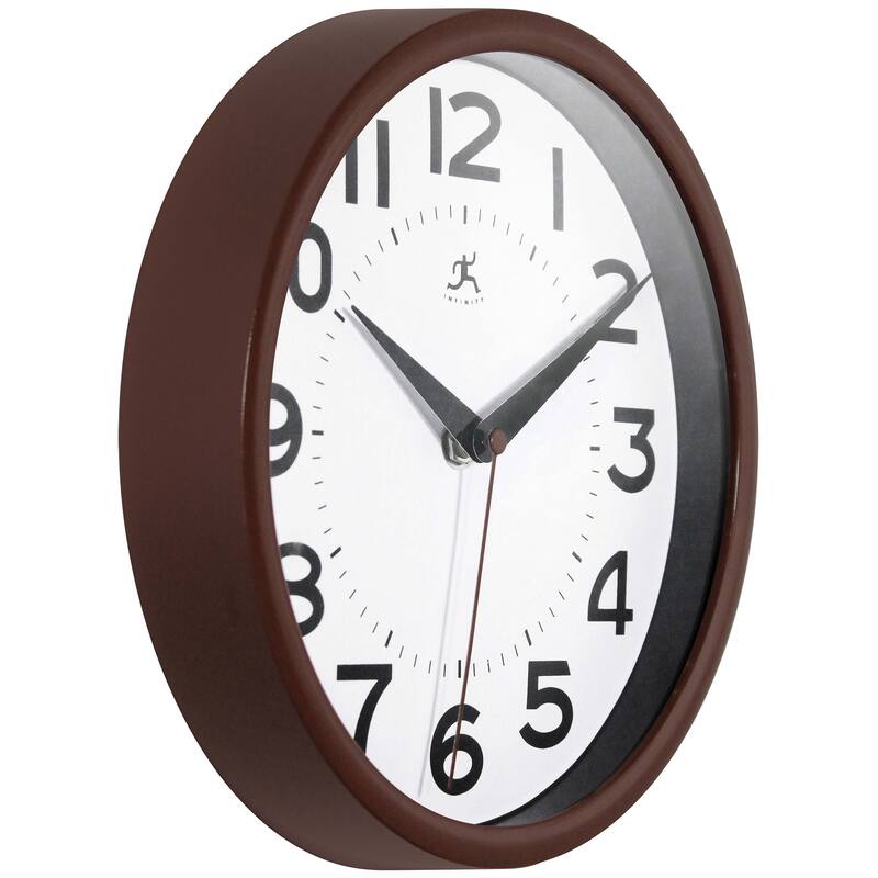 Infinity Instruments Metro Wall Clock, 9 Inch - 9 x 1.5 x 9