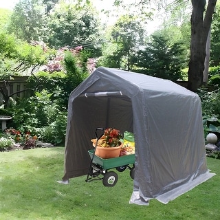 7 ft. W x 8 ft. D x 7.5 ft. H Steel Portable Carport