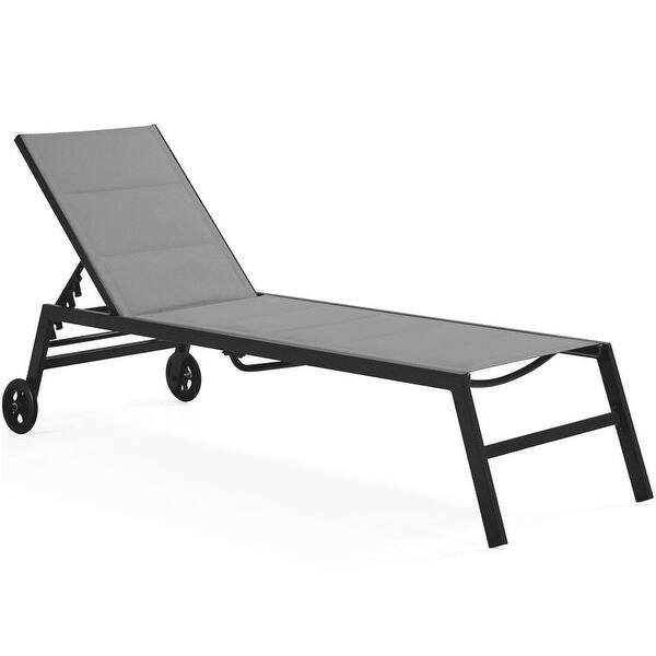 Outdoor Cottonpadded Lounge chair Portable Folding Lounge Chair Bed