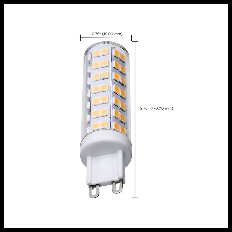 6.5 Watt T6 LED Clear Finish G9 Base 3000K 120 Volt