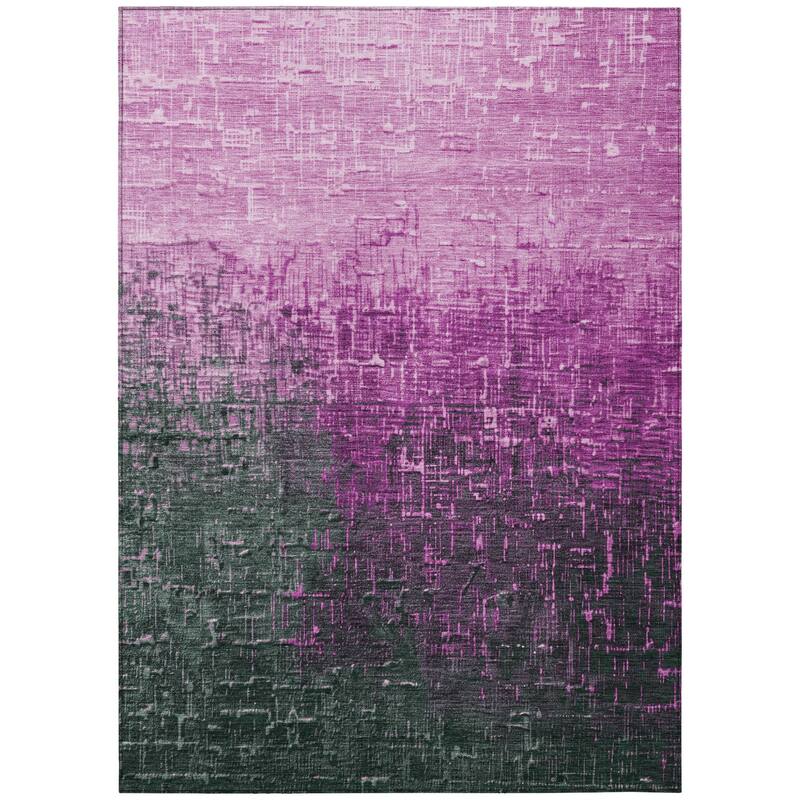 HomeRoots Ombre Transitional Rectangle Outdoor Rug