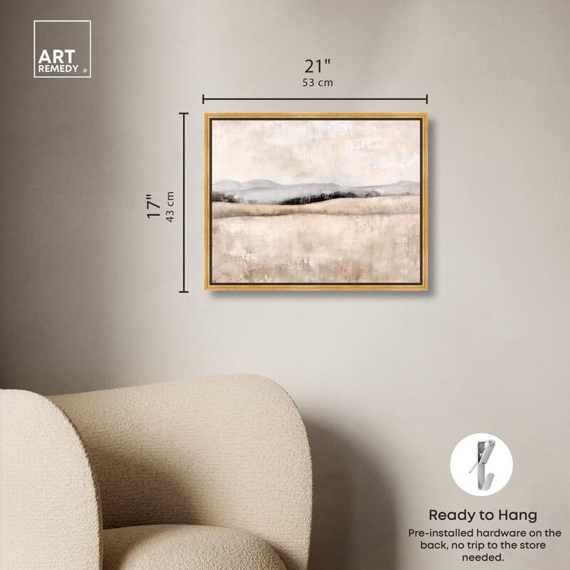 Distant Hills I Canvas by Art Remedy