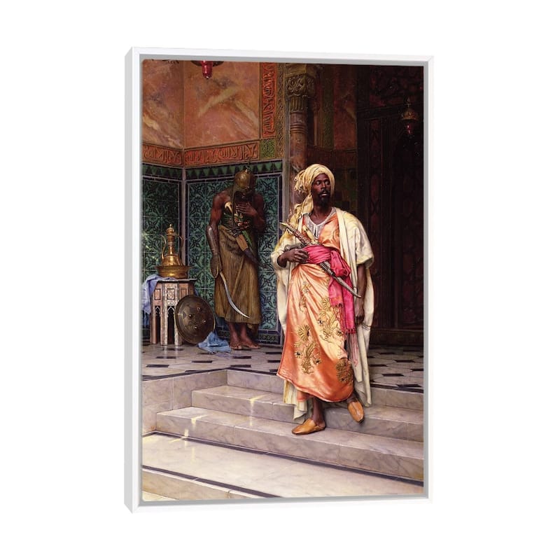 iCanvas "The Answer, 1883" by Ludwig Deutsch Framed Canvas Print - White - 26x18